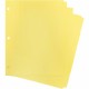 Business Source Mylar-reinforced Plain Tab Indexes - 5 Write-on Tab(s) - 8.5" Divider Width x 11" Divider Length - Letter - 3 Ho