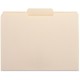 Business Source 1/3 Tab Cut Letter Recycled Top Tab File Folder - 8 1/2" x 11" - 3/4" Expansion - Top Tab Location - Center Tab 