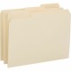 Business Source 1/3 Tab Cut Letter Recycled Top Tab File Folder - 8 1/2" x 11" - 3/4" Expansion - Top Tab Location - Assorted Po
