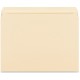 Business Source Straight Tab Cut Letter Recycled Storage Folder - 8 1/2" x 11" - Manila - 10% Recycled - 50 / Box