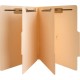 Business Source Letter Recycled Classification Folder - 8 1/2" x 11" - 2" Expansion - 2" Fastener Capacity - 2 Divider(s) - 10% 