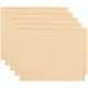 Business Source Straight Tab Cut Letter Recycled Fastener Folder - 8 1/2" x 11" - 2 Fastener(s) - 2" Fastener Capacity - 10% Rec