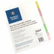 Business Source Reinforced Insertable Tab Indexes - 5 Tab(s)2" Tab Width - 8.5" Divider Width x 11" Divider Length - Letter - 3 