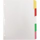 Business Source Laminated Write-On Tab Indexes - 5 Write-on Tab(s) - 5 Tab(s)/Set - 11" Tab Height x 8.50" Tab Width - 3 Hole Pu