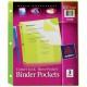 Avery Corner Lock Binder Pockets - 20 x Page Capacity - For Letter 8 1/2" x 11" Sheet - 3 x Holes - Ring Binder - Rectangular - 
