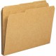 Business Source 1/3 Tab Cut Letter Recycled Classification Folder - 8 1/2" x 11" - Top Tab Location - Assorted Position Tab Posi