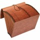 Business Source Letter Recycled Expanding File - 8 1/2" x 11" - 21 Pocket(s) - Brown - 30% Recycled - 1 Each