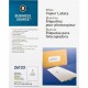 Business Source 8-1/2"x11" Copier Labels - 8 1/2" Width x 11" Length - Rectangle - White - 1 / Sheet - 100 / Pack - Lignin-free,
