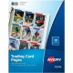 Avery Trading Card Pages - 90 x Trading Card Capacity - 3 x Rings - Ring Binder - Clear - 24 / Carton