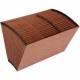 Business Source Legal Recycled Expanding File - 8 1/2" x 14" - 21 Pocket(s) - Brown - 30% Recycled - 1 Each