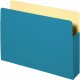 Business Source Letter Recycled File Pocket - 8 1/2" x 11" - 3 1/2" Expansion - Blue - 10% Recycled - 1 Each