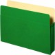 Business Source Letter Recycled File Pocket - 8 1/2" x 11" - 3 1/2" Expansion - Green - 10% Recycled - 1 Each