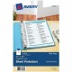 Avery Mini Diamond Clear Heavyweight Sheet Protectors - 1 x Sheet Capacity - 5 1/2" x 8 1/2" Sheet - 7 x Holes - 3 x Rings - Rin
