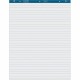 Business Source Standard Ruled Easel Pad - 50 Sheets - 15 lb Basis Weight - 27" x 34" - White Paper - Perforated - 4 / Carton
