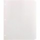 Business Source Reinforced Hole Punched Indexes - 5 Write-on Tab(s) - 3 Hole Punched - White Divider - Recycled - Non-laminated,