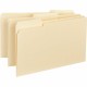 Business Source 1/3 Tab Cut Legal Recycled Top Tab File Folder - 8 1/2" x 14" - Top Tab Location - Assorted Position Tab Positio