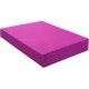 Business Source Letter Pocket Folder - 8 1/2" x 11" - 100 Sheet Capacity - 2 Internal Pocket(s) - Card Paper - Purple - 25 / Box