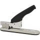 Business Source Economy Heavy-duty Stapler - 100 Sheets Capacity - 1/2" Staple Size - 2" Throat Depth - 1 Each - Black, Putty - 
