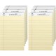Business Source Writing Pads - 50 Sheets - 0.28" Ruled - 16 lb Basis Weight - Jr.Legal - 8" x 5" - Canary Paper - Micro Perforat