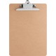 Business Source Hardboard Clipboard - Standard - 9" x 12 1/2" - Hardboard - Brown - 1 Each