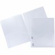 Business Source 78498 Letter Pocket Folder - 8 1/2" x 11" - 60 Sheet Capacity - 2 Pocket(s) - Poly - Clear - 5 / Pack