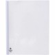 Business Source Report Cover - 1/8" Folder Capacity - 8 1/8" x 11" - Polypropylene - White - 50 / Box