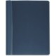 Business Source Letter Report Cover - 8 1/2" x 11" - 100 Sheet Capacity - 3 x Prong Fastener(s) - Clear, Dark Blue - 25 / Box