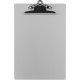 Business Source Aluminum Clipboard - 8 1/2" x 11" - Clamp - Aluminum - Silver - 1 Each