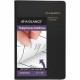 At-A-Glance Large Telephone/Address Book - Wire Bound - 5" Sheet Size - Black - Simulated Leather - 1 Each