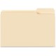 Business Source 1/3 Tab Cut Legal Recycled Top Tab File Folder - 8 1/2" x 14" - 3/4" Expansion - Manila - 10% Recycled - 100 / B