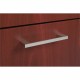 HON Bridge Pull, Set of 2 - 4.3" Width x 0.8" Depth x 0.4" Height - Metal - Laminate, Silver