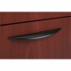 HON Classic Pull, Set of 2 - 0.9" Width x 0.5" Depth x 6.8" Height - Metal - Black