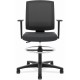 HON Torch Mesh Mid-Back Task Stool - Black Foam, Plush, Polyester Seat - Black Mesh Back - Black Frame - Mid Back - 5-star Base 