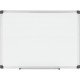 MasterVision Porcelain Magnetic Dry Erase Board - 36" (3 ft) Width x 24" (2 ft) Height - White Porcelain Surface - Silver Alumin