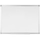 Bi-silque Ayda Porcelain Dry Erase Board - 48" (4 ft) Width x 36" (3 ft) Height - White Porcelain Surface - Aluminum Frame - Rec