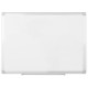 MasterVision Porcelain Magnetic Dry Erase Board - 96" (8 ft) Width x 48" (4 ft) Height - White Ceramic Steel Surface - Aluminum 