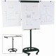 MasterVision MV 360 Degree Gold Ultra Mobile Easel - 26.5" (2.2 ft) Width x 38.5" (3.2 ft) Height - White Lacquered Steel Surfac