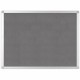 MasterVision Ayda Fabric Bulletin Board - Gray Fabric, Felt Surface - Self-healing, Sleek Style - Aluminum Frame - 1 Each - 18" 