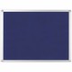 MasterVision Ayda Fabric Bulletin Board - 18" x 24" - 18" Height x 24" Width - Blue Felt, Fabric Surface - Self-healing, Durable