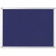 MasterVision Ayda Fabric 36"W Bulletin Board - Blue Fabric Surface - Robust, Tackable, Sleek Style - 1 Each - 0.5" x 36"