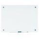 Bi-silque Magnetic Glass Dry Erase Board - 48" (4 ft) Width x 96" (8 ft) Height - White Glass Surface - Rectangle - Horizontal/V
