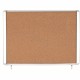 MasterVision Water-Resistant Enclosed Corkboard - 47" Height x 38.30" Width x 0.70" Depth - Light Brown Cork Surface - Water Res