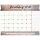 At-A-Glance Marbled Desk Pad - Standard Size - Monthly - 12 Month - January 2025 - December 2025 - 1 Month Single Page Layout - 