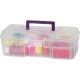 Akro-Mils 12" All-purpose Storage Box - External Dimensions: 6" Width x 12" Depth x 4" Height - Latching Closure - Plastic - Cle