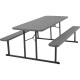 Cosco Folding Picnic Table - For - Table TopTaupe Top - 800 lb Capacity x 72" Table Top Width x 57" Table Top Depth - 29" Height