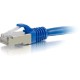 C2G 2ft Cat6 Ethernet Cable - Snagless Shielded (STP) - Blue - 2 ft Category 6 Network Cable for Network Device - First End: 1 x