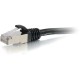C2G 2ft Cat6 Snagless Shielded (STP) Network Patch Cable - Black - 2 ft Category 6 Network Cable for Network Device - First End: