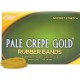 Alliance Rubber 20165 Pale Crepe Gold Rubber Bands - Size 16 - Approx. 2675 Bands - 2 1/2" x 1/16" - Golden Crepe - 1 lb Box