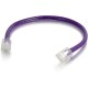 C2G 10 ft Cat6 Non Booted UTP Unshielded Network Patch Cable - Purple - 10 ft Category 6 Network Cable for Network Device - Firs