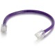 C2G 30 ft Cat6 Non Booted UTP Unshielded Network Patch Cable - Purple - 30 ft Category 6 Network Cable for Network Device - Firs